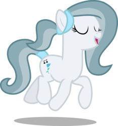 Size: 2802x3000 | Tagged: safe, artist:hendro107, oc, oc only, oc:silver bell, earth pony, pony, eyes closed, female, high res, mare, open mouth, simple background, singing, solo, transparent background