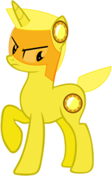 Size: 1024x1596 | Tagged: safe, artist:ra1nb0wk1tty, gem (race), gem pony, pony, unicorn, female, gem, imperial topaz, mare, ponified, simple background, solo, steven universe, topaz, topaz (steven universe), transparent background