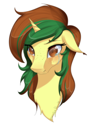 Size: 1920x2500 | Tagged: safe, artist:jessicanyuchi, oc, oc only, oc:northern spring, pony, unicorn, bust, crying, female, floppy ears, simple background, solo, transparent background