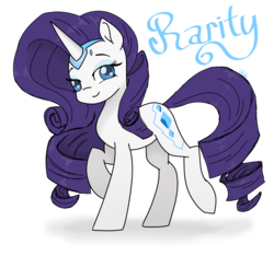 Size: 1200x1125 | Tagged: safe, artist:chautung, rarity, pony, unicorn, g4, female, g5 concept leak style, g5 concept leaks, mare, rarity (g5 concept leak), simple background, smiling, solo, transparent background
