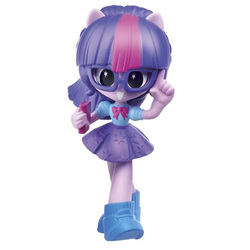 Size: 895x895 | Tagged: safe, sci-twi, twilight sparkle, equestria girls, equestria girls series, g4, clothes, doll, equestria girls minis, glasses, irl, photo, pony ears, ponytail, simple background, skirt, toy, ultra minis, vinyl, white background, wingding eyes