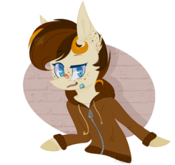 Size: 818x772 | Tagged: safe, artist:wintersnowy, oc, oc only, pegasus, anthro, clothes, heart eyes, hoodie, simple background, solo, transparent background, wingding eyes