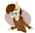 Size: 818x772 | Tagged: safe, artist:wintersnowy, oc, oc only, pegasus, anthro, clothes, heart eyes, hoodie, simple background, solo, transparent background, wingding eyes