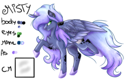 Size: 1350x850 | Tagged: safe, artist:morries123, oc, oc only, oc:misty, alicorn, pony, female, mare, offspring, parent:princess luna, raised hoof, raised leg, reference sheet, simple background, solo, transparent background