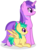 Size: 772x1040 | Tagged: safe, artist:razorbladetheunicron, amethyst star, sparkler, twirly, pegasus, pony, unicorn, lateverse, g4, alternate universe, amethyst, aquamarine (gemstone), base used, blank flank, duo, female, filly, gem, jewelry, mare, namesake, necklace, pun, simple background, sisters, species swap, visual pun