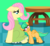 Size: 1024x952 | Tagged: safe, artist:pandalove93, fluttershy, oc, oc:honey drops, hybrid, g4, clothes, dress, female, filly, floppy ears, fluttermom, foal, interspecies offspring, mother, mother and child, mother and daughter, multiple pregnancy, offspring, parent:discord, parent:fluttershy, parents:discoshy, preggoshy, pregnant, sitting, table
