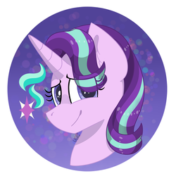 Size: 1000x1000 | Tagged: safe, artist:vale-bandicoot96, starlight glimmer, pony, unicorn, g4, bust, female, portrait, solo