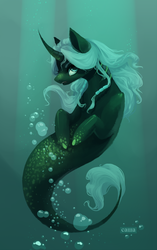 Size: 2208x3525 | Tagged: safe, artist:domidelance, oc, oc only, merpony, high res, solo, underwater