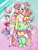 Size: 625x817 | Tagged: safe, artist:suippumato, fluttershy, bird, deer, rabbit, squirrel, equestria girls, g4, ponied up