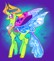 Size: 359x405 | Tagged: safe, artist:suippumato, thorax, changedling, changeling, g4, king thorax, male, solo