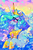 Size: 558x847 | Tagged: safe, artist:suippumato, princess celestia, alicorn, pony, g4, color porn, eyestrain warning, female, mare, profile, solo