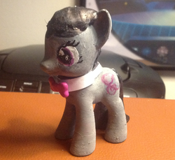 Size: 1591x1457 | Tagged: safe, artist:grapefruitface1, octavia melody, earth pony, pony, g4, customized toy, figure, irl, painted, photo, solo, toy