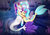 Size: 1600x1131 | Tagged: safe, artist:jotakaanimation, princess skystar, queen novo, seapony (g4), g4, my little pony: the movie, bioluminescent, blue eyes, blue mane, blue tail, bubble, coral, crepuscular rays, crown, cute, digital art, dorsal fin, duo, eyebrows, eyelashes, eyes closed, eyeshadow, female, fin, fin wings, fins, fish tail, floppy ears, flower, flower in hair, flowing mane, flowing tail, freckles, happy, hug, jewelry, lidded eyes, looking at each other, looking at someone, makeup, mother and daughter, necklace, ocean, open mouth, open smile, pearl necklace, purple eyes, purple mane, purple tail, purple wings, regalia, scales, seaquestria, seashell, seashell necklace, seaweed, signature, skyabetes, smiling, smiling at each other, spread wings, swimming, tail, teeth, underwater, water, wings