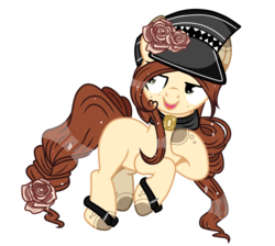 Size: 1140x1020 | Tagged: safe, artist:dl-ai2k, oc, oc only, earth pony, pony, base used, female, hat, mare, simple background, solo, transparent background