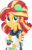 Size: 3000x4650 | Tagged: safe, artist:cloudy glow, sunset shimmer, equestria girls, g4, good vibes, my little pony equestria girls: summertime shorts, alternate hairstyle, apron, bag, clothes, female, happi, high res, looking at you, simple background, smiling, solo, standing, sunset sushi, transparent background, uniform, vector