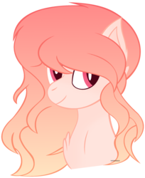 Size: 1024x1254 | Tagged: safe, artist:venomns, oc, oc only, oc:amber, pony, bust, female, mare, portrait, simple background, solo, transparent background