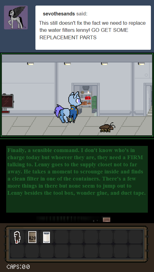 #1630844 - safe, artist:lk10lenny, fallout equestria, cyoa, fallout ...