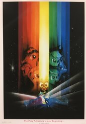 Size: 1417x2048 | Tagged: safe, artist:andypriceart, applejack, fluttershy, pinkie pie, princess celestia, princess luna, rainbow dash, rarity, spike, twilight sparkle, alicorn, dragon, earth pony, pegasus, pony, unicorn, g4, my little pony: the movie, andy you magnificent bastard, big cartel, bob peak, cowboy hat, crossover, female, hat, male, mane seven, mane six, mare, poster, print, star trek, star trek: the motion picture, twilight sparkle (alicorn)