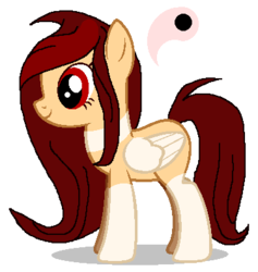 Size: 375x396 | Tagged: artist needed, safe, oc, oc only, oc:shiroi, pegasus, pony, base used, cutie mark, side view, simple background, transparent background, yang