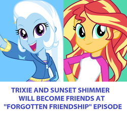 Size: 854x768 | Tagged: safe, sunset shimmer, trixie, equestria girls, equestria girls specials, g4, my little pony equestria girls: better together, my little pony equestria girls: forgotten friendship, it happened