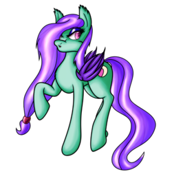 Size: 1460x1460 | Tagged: safe, artist:acespade777, oc, oc only, oc:serenity (fallout equestria: true skies), bat pony, pony, fallout equestria, bat pony oc, digital art, female, mare, simple background, solo, white background
