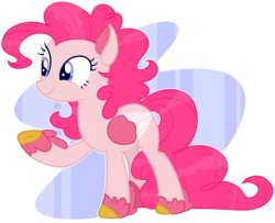Size: 2637x2142 | Tagged: safe, artist:ponponvector, pinkie pie, pony, g4, alternate design, base used, colored hooves, colored wings, feathered fetlocks, female, g5 concept leak style, g5 concept leaks, high res, multicolored wings, pegasus pinkie pie, pinkie pie (g5 concept leak), race swap, simple background, solo, transparent background