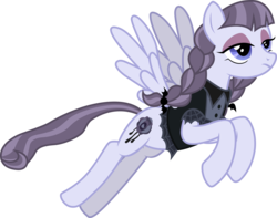 Size: 3803x3000 | Tagged: safe, artist:cloudy glow, inky rose, pegasus, pony, g4, honest apple, .ai available, clothes, female, flying, high res, mare, simple background, solo, transparent background, vector