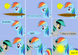 Size: 5035x3546 | Tagged: safe, artist:closingrain, artist:mellowbomb, rainbow dash, oc, oc:closingrain, oc:doctor wise, comic:calamity fateful, g4, 1000 hours in ms paint, comic, dialogue