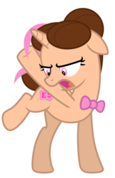 Size: 4285x6604 | Tagged: safe, artist:estories, oc, oc only, oc:pink rose, oc:think pink, pony, unicorn, g4, absurd resolution, bowtie, female, mare, rule 63, simple background, solo, transparent background, vector