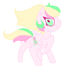 Size: 963x1019 | Tagged: safe, artist:officialawkwardalien, derpibooru exclusive, oc, oc only, oc:glowstick aero, pegasus, pony, female, looking at you, ms paint, ponysona