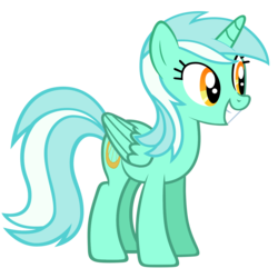 Size: 1280x1280 | Tagged: safe, artist:marcusvanngriffin, lyra heartstrings, alicorn, pony, g4, alicornified, female, grin, lyracorn, mare, race swap, simple background, smiling, solo, transparent background, vector