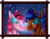 Size: 1000x789 | Tagged: safe, artist:niampi, pinkie pie, oc, oc:nimble wing, earth pony, pegasus, pony, g4, blushing, boop, canon x oc, duo, earmuffs, female, imminent boop, imminent noseboop, lidded eyes, looking at you, male, mare, noseboop, picture frame, red nosed, shipping, simple background, smiling, snow, snowfall, stallion, transparent background