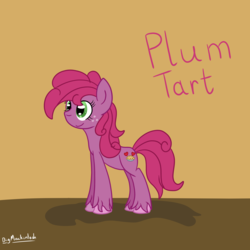 Size: 3000x3000 | Tagged: safe, artist:bigmackintosh, oc, oc only, oc:plum tart, cutie mark, female, high res, offspring, parent:big macintosh, parent:sugar belle, parents:sugarmac, teenager, unshorn fetlocks