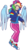 Size: 731x1358 | Tagged: safe, artist:monnarcha, rainbow dash, human, g4, clothes, converse, eared humanization, female, humanized, pants, rapper dash, shirt, shoes, simple background, smiling, sneakers, solo, transparent background, winged humanization, wings