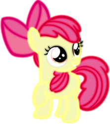 Size: 900x1014 | Tagged: safe, artist:stay gold, apple bloom, g4, eyestrain warning, neon, png, raised hoof, simple background, transparent background