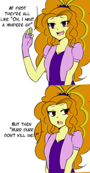 Size: 491x944 | Tagged: safe, artist:nairdags, adagio dazzle, equestria girls, g4, comic, dialogue, female, solo, speech bubble, yandere, yandere dazzle