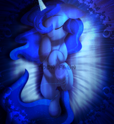 Size: 1920x2084 | Tagged: safe, artist:sweetsugarfawn, princess luna, pony, g4, cute, eyes closed, female, lunabetes, smiling, solo, younger