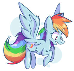 Size: 623x592 | Tagged: safe, artist:kufoo, rainbow dash, pegasus, pony, g4, female, flying, simple background, solo, transparent background, wings