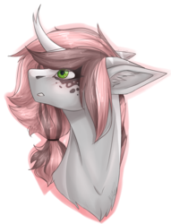 Size: 4203x5500 | Tagged: safe, artist:lastaimin, oc, oc only, oc:iniko, pony, unicorn, absurd resolution, bust, portrait, simple background, solo, transparent background