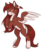 Size: 793x953 | Tagged: safe, artist:doekitty, oc, oc only, oc:corben, oc:kyra, pegasus, pony, female, mare, rearing, simple background, solo, transparent background