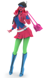 Size: 300x512 | Tagged: safe, derpibooru exclusive, pinkie pie, human, g4, 3d, 3d model, humanized