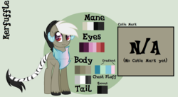 Size: 1664x912 | Tagged: safe, artist:ipandacakes, oc, oc only, oc:kerfuffle, hybrid, interspecies offspring, male, offspring, parent:discord, parent:princess celestia, parents:dislestia, reference sheet, solo