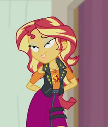 Size: 444x520 | Tagged: safe, screencap, sunset shimmer, constructive criticism, equestria girls, g4, my little pony equestria girls: better together, cute, female, hips, shimmerbetes, solo