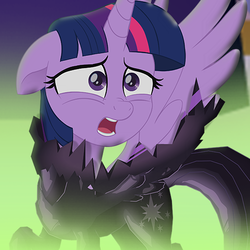 Size: 500x500 | Tagged: source needed, safe, artist:wawtoons, artist:yoshigreenwater, twilight sparkle, alicorn, pony, g4, my little pony: the movie, bad end, female, mare, open mouth, petrification, solo, twilight sparkle (alicorn), vector