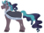 Size: 1675x1227 | Tagged: safe, artist:unicorn-mutual, oc, oc only, pony, unicorn, female, mare, offspring, parent:coloratura, parent:king sombra, simple background, solo, transparent background