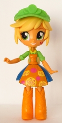 Size: 653x1300 | Tagged: safe, artist:whatthehell!?, applejack, equestria girls, g4, boots, clothes, doll, equestria girls minis, hat, irl, photo, shoes, skirt, toy