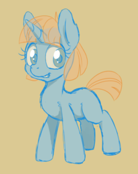 Size: 539x679 | Tagged: safe, artist:tehflah, oc, oc only, oc:star showers, pony, female, filly, smiling, solo