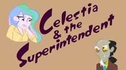 Size: 1698x947 | Tagged: safe, artist:arsenic_iii, discord, princess celestia, principal celestia, equestria girls, g4, 22 short films about springfield, equestria girls-ified, male, simpsons did it, steamed hams, superintendent discord, the simpsons