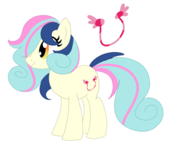 Size: 1158x969 | Tagged: safe, artist:unicorn-mutual, oc, oc only, earth pony, pony, cutie mark background, female, hair over one eye, mare, simple background, solo, transparent background