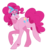 Size: 800x800 | Tagged: safe, artist:wolfyfree, pinkie pie, earth pony, pony, g4, alternate design, female, simple background, smiling, solo, transparent background, vector